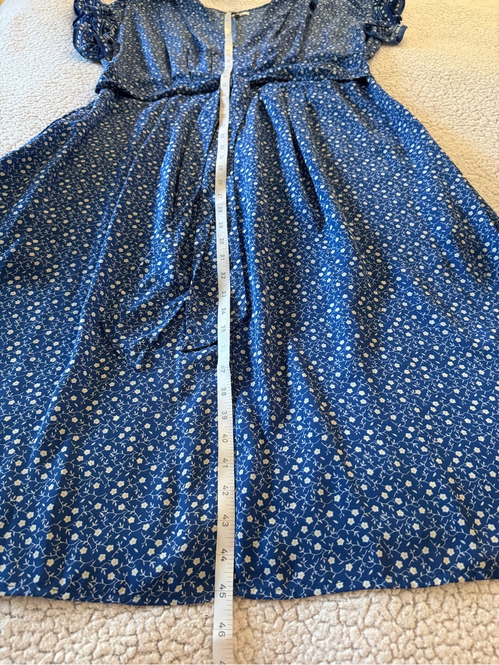 Max Studio Floral Belted Midi Dress Size XL - Picture 9 of 12